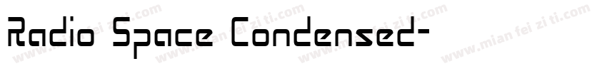 Radio Space Condensed字体转换